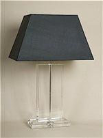 ALEXANDERS 33CM BOSTON CRYSTAL OBLONG LAMP